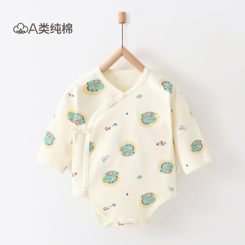 Ropa de bebé, ropa de rastreo para recién nacidos, ropa de bebé Anyang, ropa de bebé para bebés de cuatro estaciones, un abrigo de verano de algodón puro