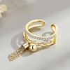 One size fashionable brand ring, accessory, Chinese style, simple and elegant design, on index finger