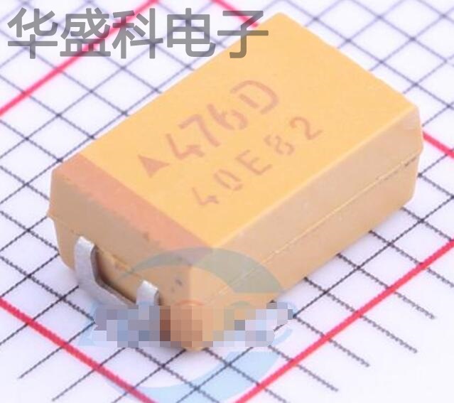 TAJD476K020RNJ 描述 47uF(476) ±10% 20V 钽电容器