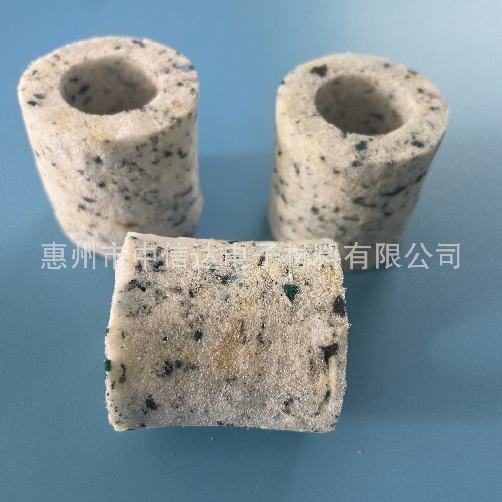 高密度再生吸音海绵垫圈  电气专用消声彩色再生海绵垫片