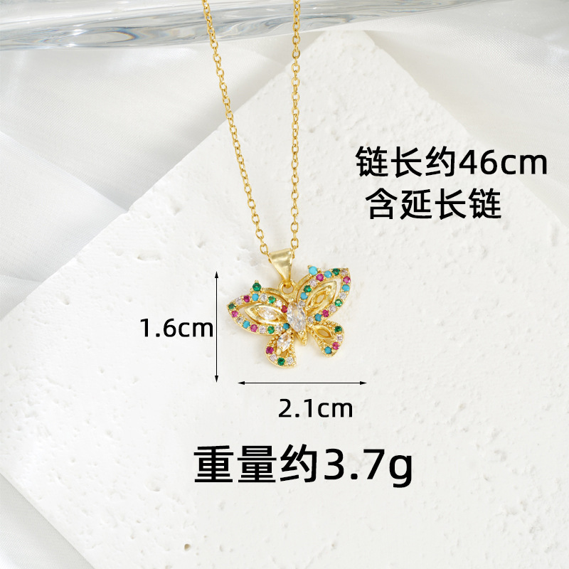 Collar de oro de arena transfronteriza de Vietnam lujoso ligero diseño hueco pendientes de mariposa de mariposa para mujeres retro joyas no se desvanecen