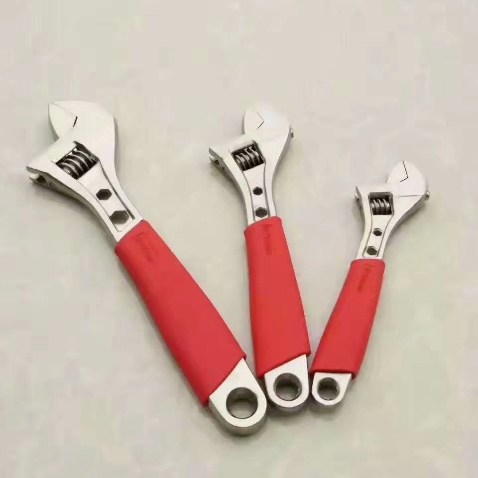 厂家生产锻打抛光套柄镀镍活动板手