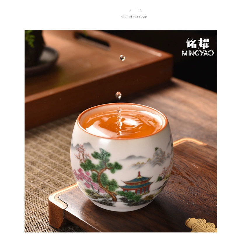Винтажная чашка чая печи Ru Керамическая открывающаяся пленка может поднять чашку мастера Одиночная чашка Домашний чайный набор кунг-фу Чайная чашка