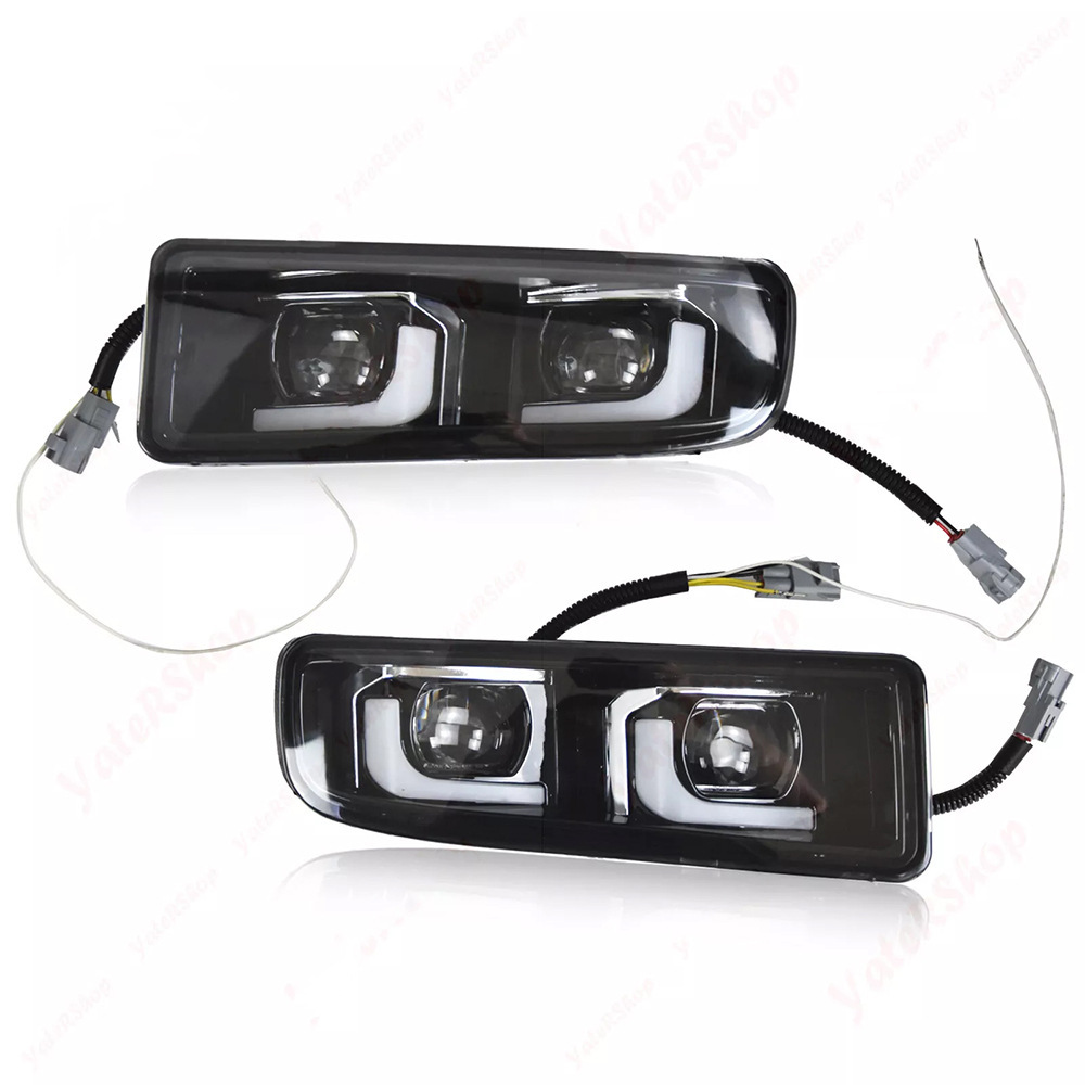 Aplicable a Lexus 98 - 07 LX470 conjunto de lámpara de niebla delantera luz de marcha diurna lente barra luz de dirección