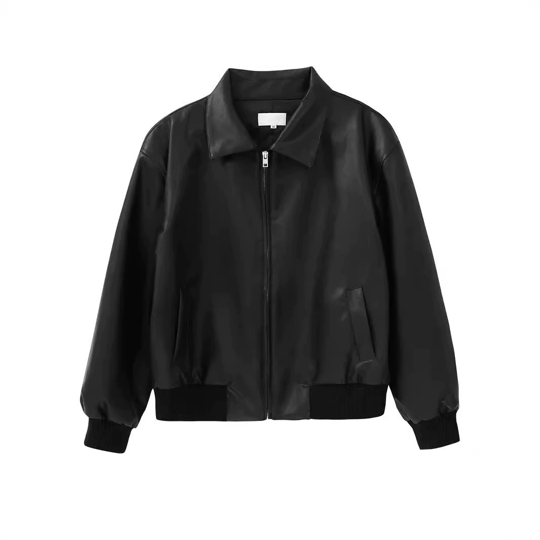 Брендовая черная короткая ретро-куртка, цветная бейсбольная форма, oversize