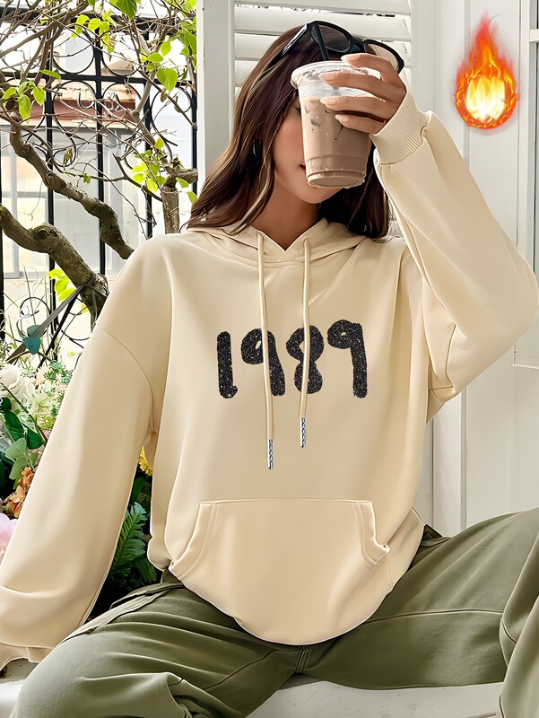 Foreign Trade Autumn and Winter Hoodies for Women Long-Sleeved Taylor Sweatshirts Swift 1989 Printed Sweatshirts in Stock