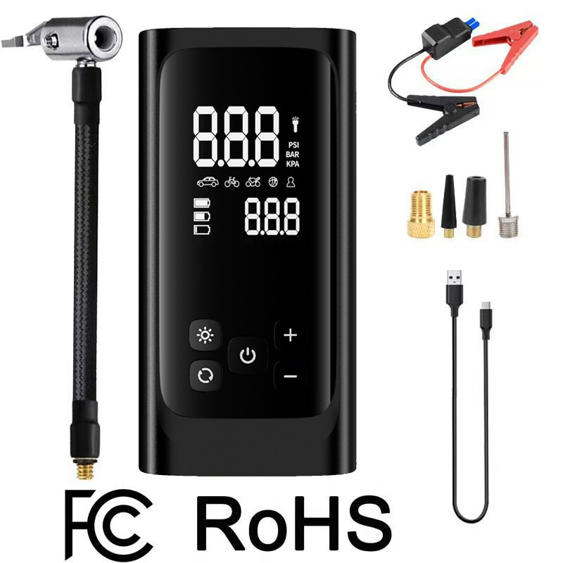 Bomba de inflado inalámbrica montada en vehículo Bomba de inflado portátil para automóviles Bomba de inflado de alta presión para automóviles eléctricos neumáticos Carga rápida image 8