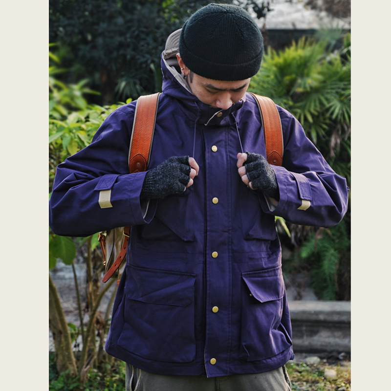 GDDQSDC chaqueta para hombres y mujeres sueltos engrosados a prueba de viento traje de Montañismo chaqueta con capucha Otoño e Invierno chaqueta de ropa de trabajo al aire libre image 3