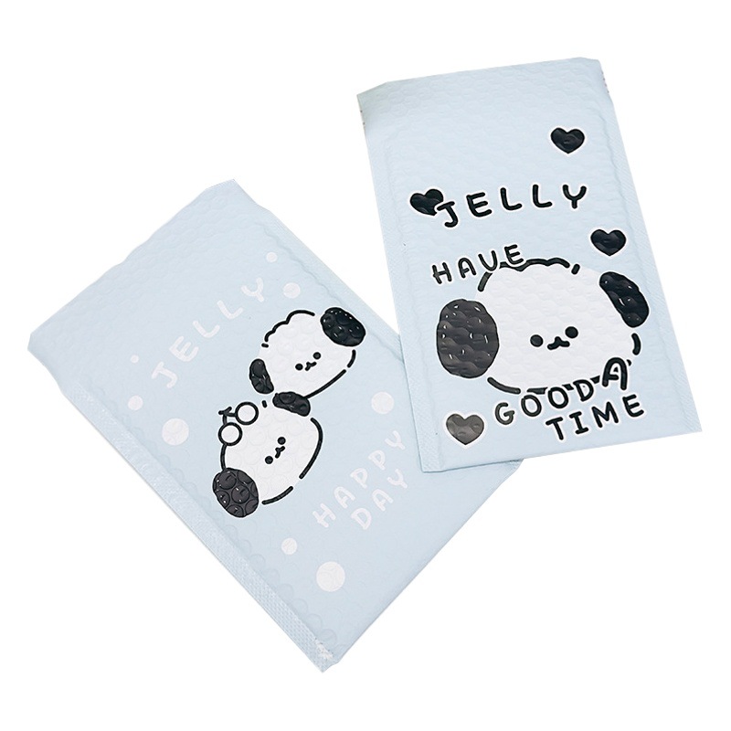 INS estilo lindo azul chica jalea perro expreso bolsa sobre bolsa de ropa bolsa de embalaje bolsa de burbuja a prueba de golpes