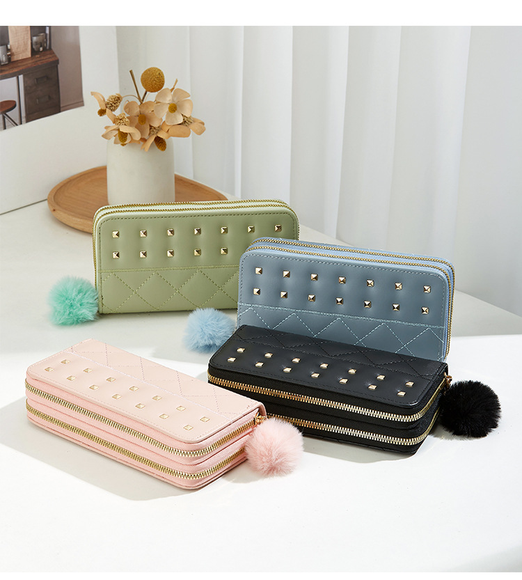 Women's Solid Color Pu Leather Zipper Wallets display picture 5