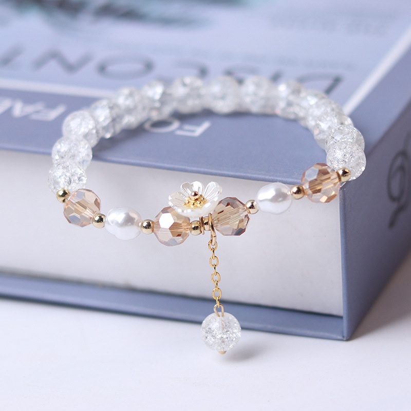 Flower Pattern Women'S Gender 1 Piece Fashion Flower Alloy Plating Women's Bracelets