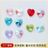 Персиковое сердце новый цвет стразы разбросанные бусы аксессуары diy ювелирные аксессуары модные ювелирные изделия производители оптом