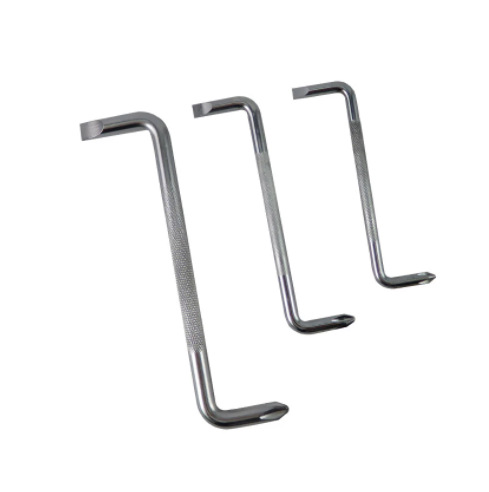 3件装直角弯头螺丝刀S型Z型螺丝批头十字梅花迷你两用锥形扳手