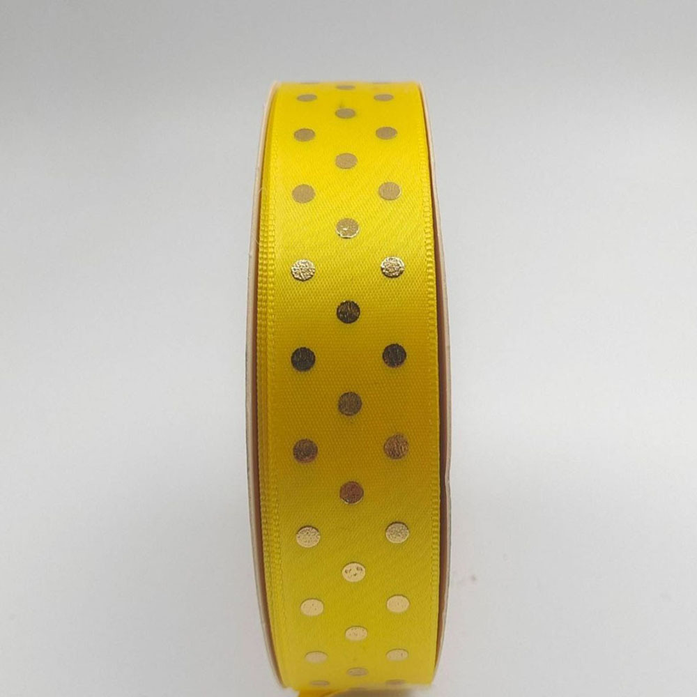 Dot dorado cinta de lunares cinta arco hecho a mano cinta caja de regalo embalaje fábrica suministro directo cinta al por mayor