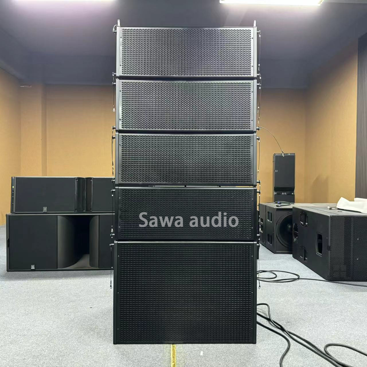 Barra de ingeniería de línea de matriz de audio doble altavoz de matriz de línea de 10 pulgadas de interior y al aire libre concierto de hotel rendimiento profesional de audio