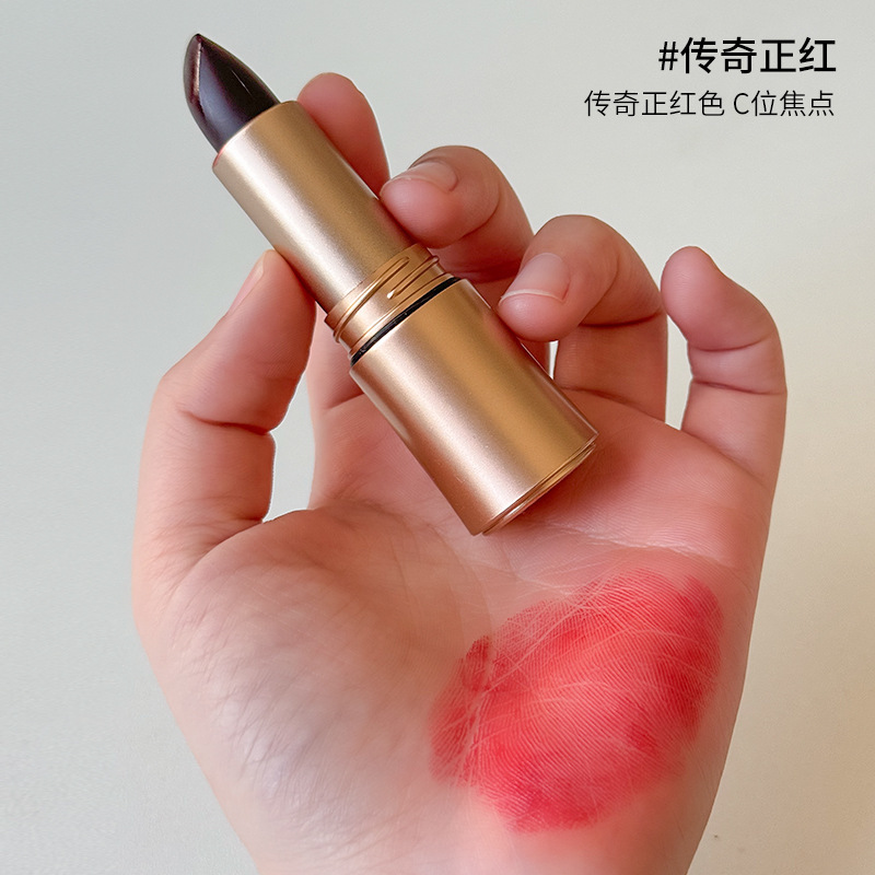 黑玫瑰不沾杯口红港风复古口红滋润显白不沾杯不掉色防水唇膏批发|undefined