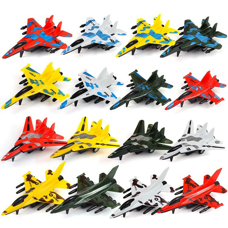 Warrior, plastic multicoloured airplane