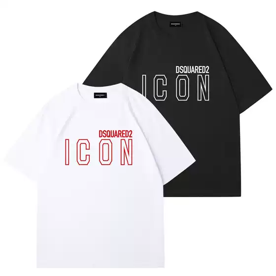 Dsquared2 Trendy New Letter Print Fashion Versatile Casual Dsquared2 Men's T-Shirt