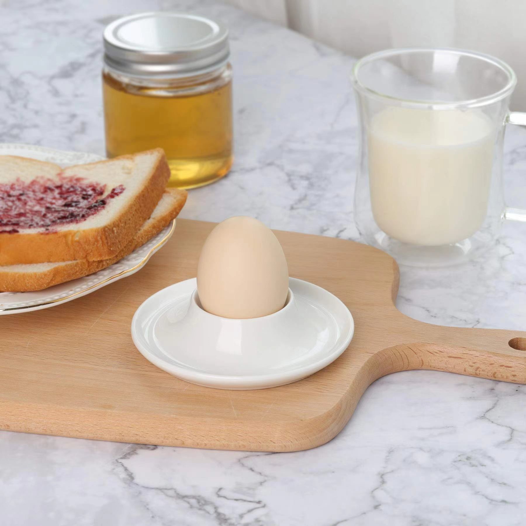 Cross-border egg cup holder for breakfast, European-style egg holder, plastic egg cup holder, egg cup for home use, suitable for babies