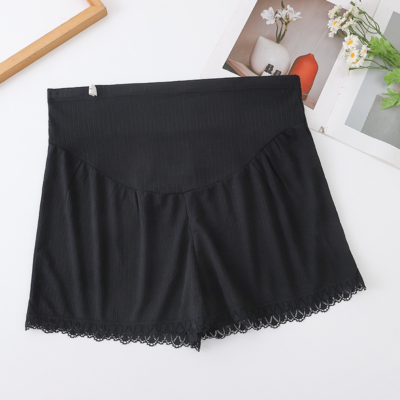 Pantalones de embarazo de verano ultra delgados leggings de hielo sueltos pantalones cortos de verano ajustables