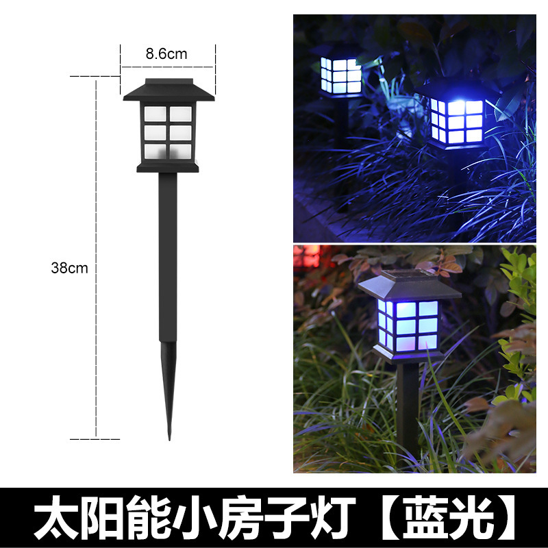 Luz solar LED a prueba de lluvia al aire libre lámpara de césped pequeña lámpara de casa mini lámpara solar lámpara de palacio lámpara de jardín