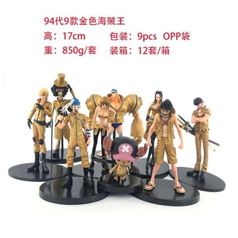 Uno de los piratas muñeca de oficina modelo de pastel decoración Q versión Luffy Sauron Ace Sanji Joba conjunto completo de anime