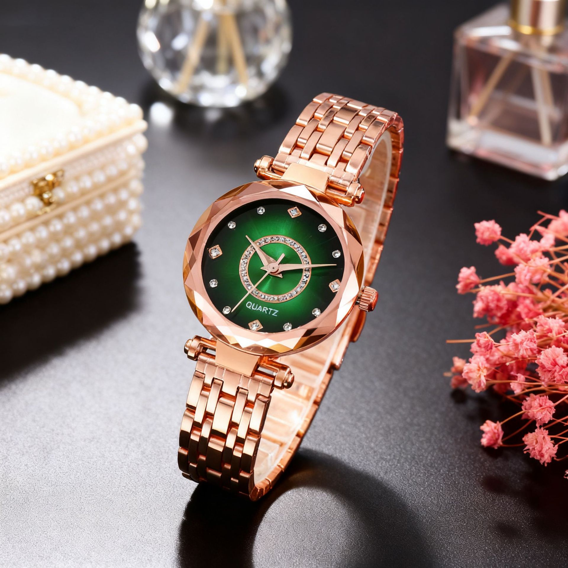 时尚海洋之星女士石英腕表小众轻奢防水手表女高级感星空气质女表