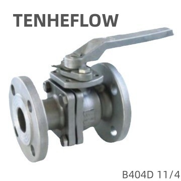 TENHEFLOW不锈钢阀门开关两片式德标法兰球阀B404D 11/4
