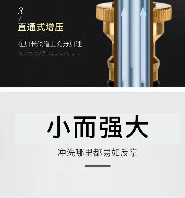 Suitable for car washing high pressure water gun shower direct spray type direct plug water gun household nozzle high pressure car washing water gun suit