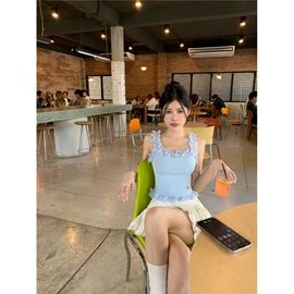 女式针织衫;毛衣;吊带背心