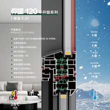 120系统窗平开窗防盗窗落地窗注胶铝合金推拉窗阳台封窗厂家定做