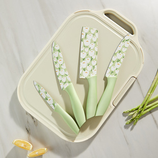 Household Fruit Knife Kitchen Knife suit Kitchen Fruit Meat Slice Knife Stainless Steel Chef Special Full Set Printing Knife