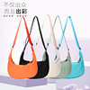 Shoulder bag, nylon capacious one-shoulder bag, Korean style, 2022