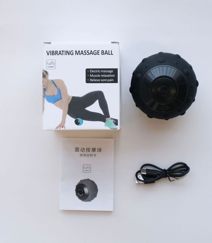 電動ヨガボール振動筋膜マッサージボールフィットネス運動後リラックス筋肉ボール足底マッサージボール|undefined