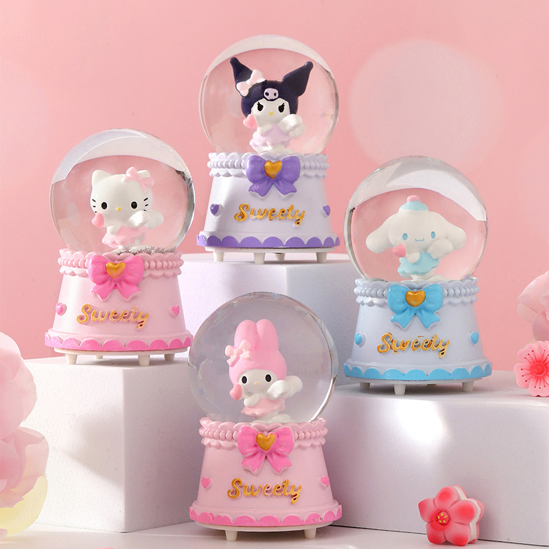 Bola de Cristal Luminosa Pequeña con Unicornio, Caja Completa, Bola de Agua de Cristal, Regalo para Estudiantes, Juguete Extraño para Niños, Mayorista