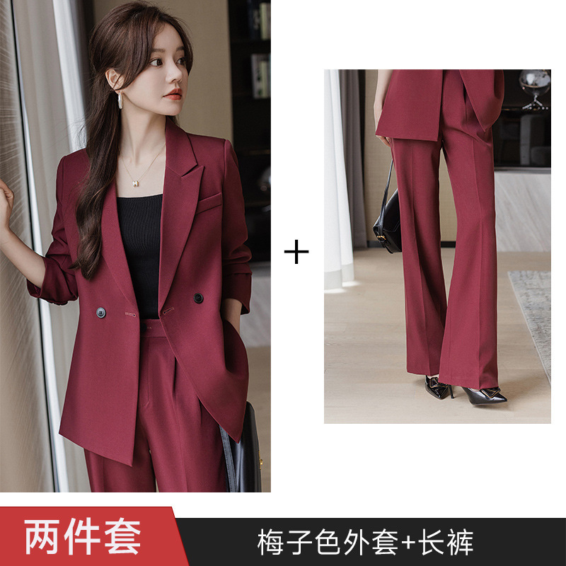 西装套装女装高级感职业装正装时尚休闲西服外套西装女阔腿裤套装|undefined