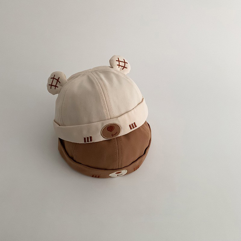 Sombreros para bebés primavera y otoño delgados sombreros super lindos para hombres y mujeres bebés pequeños meses de verano sombreros de piel de melón