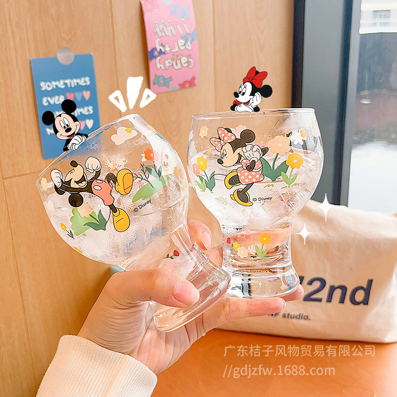 卡通玻璃杯啤酒杯可爱杯子家用2025新款高颜值水杯果汁杯冷饮杯|undefined