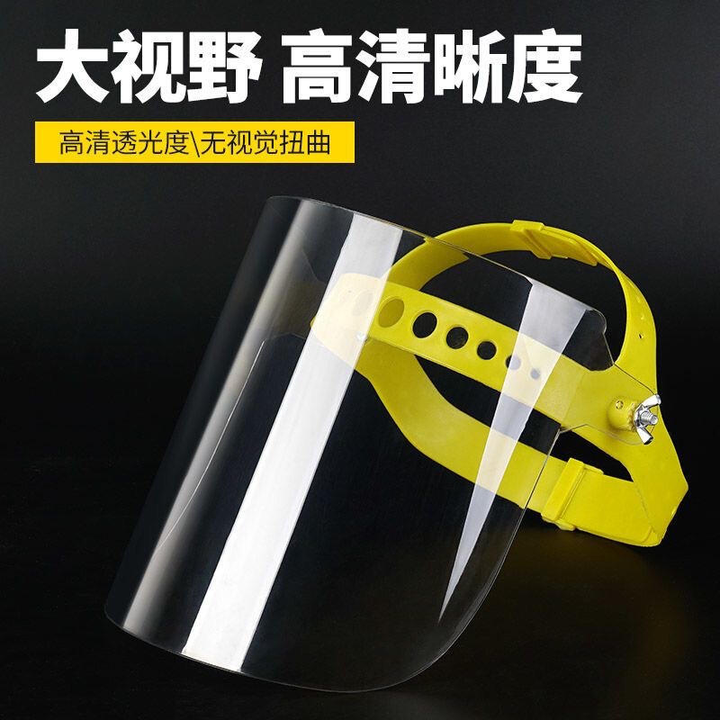 Transparent Protective Welding Mask, Anti-Splash Kitchen Oil Fume Mask, Face Shield, Industrial-Grade Protection