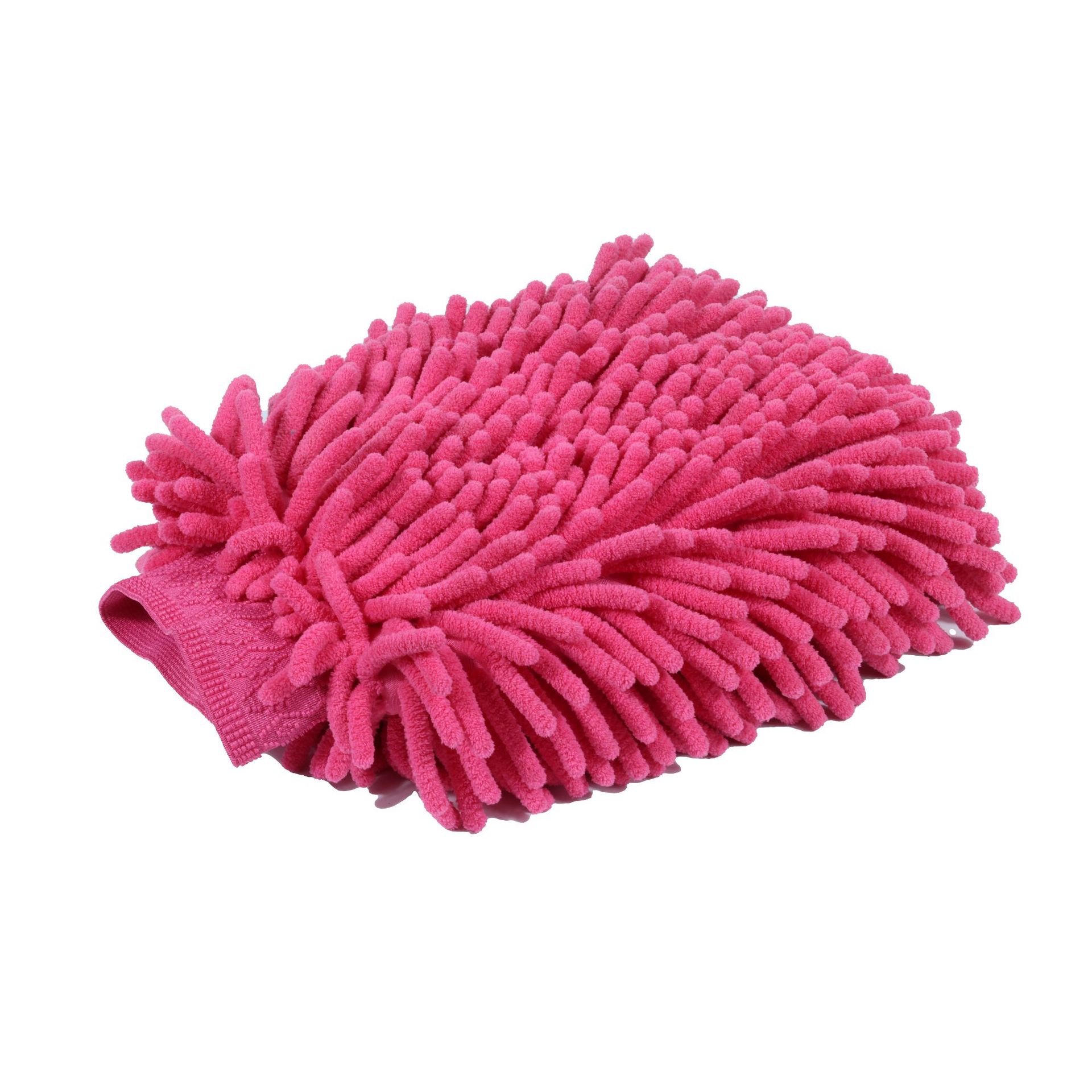 Xinxiili engrosada chenille guantes de lavado de coches guantes de espuma de terciopelo de coral terciopelo largo de una cara guantes de limpieza de coches de doble cara de terciopelo largo