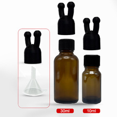 アロマエッセンシャルオイルボトル3Dプリントミッキー両穴鼻吸引器鼻通制御rfdm小さな白いマウス珍しい分注神器
