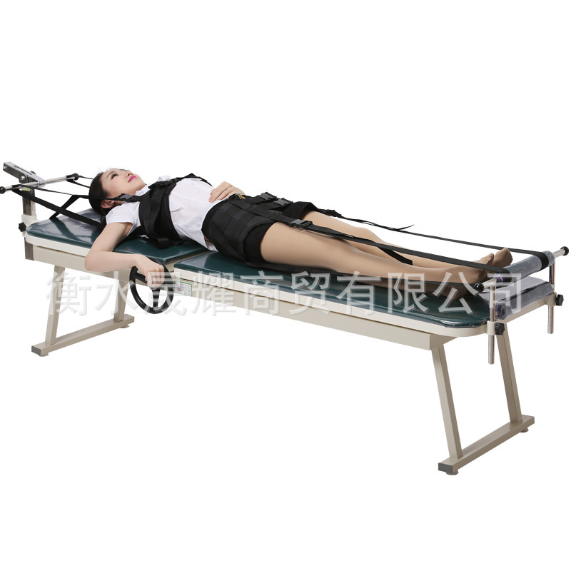 助邦手動B06型頸腰椎牽引器ストレッチ装置医療用家庭用牽引ベッド腰椎手動牽引ベッド|undefined