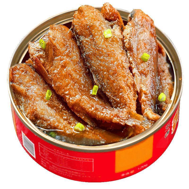 五香黄花鱼罐头100g/罐海鲜熟食鱼肉罐头零食小吃休闲食品下饭菜|undefined