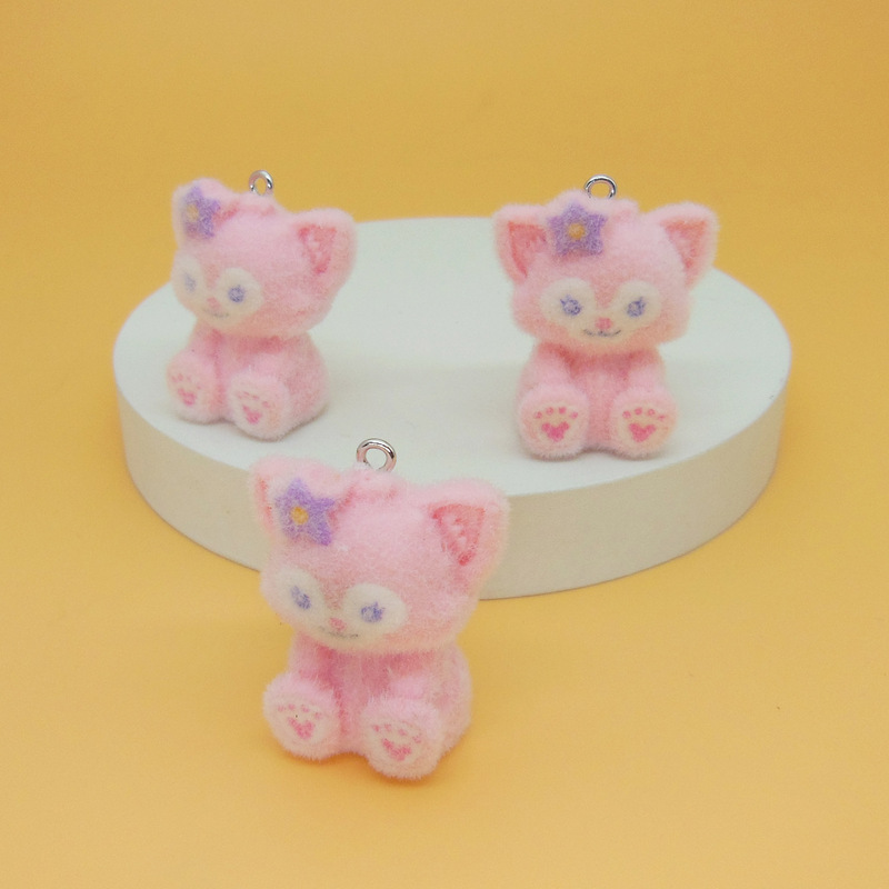 日本と韓国のかわいい植毛小動物ペンダント手作り DIY 携帯電話チェーンバッグペンダント植毛人形ジュエリーアクセサリー|undefined