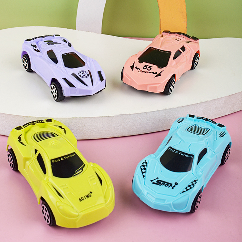 Juguete para niños Tire hacia atrás mini coche de juguete cuatro coches deportivos de simulación de cuatro colores Niño modelo de coche puesto al por mayor
