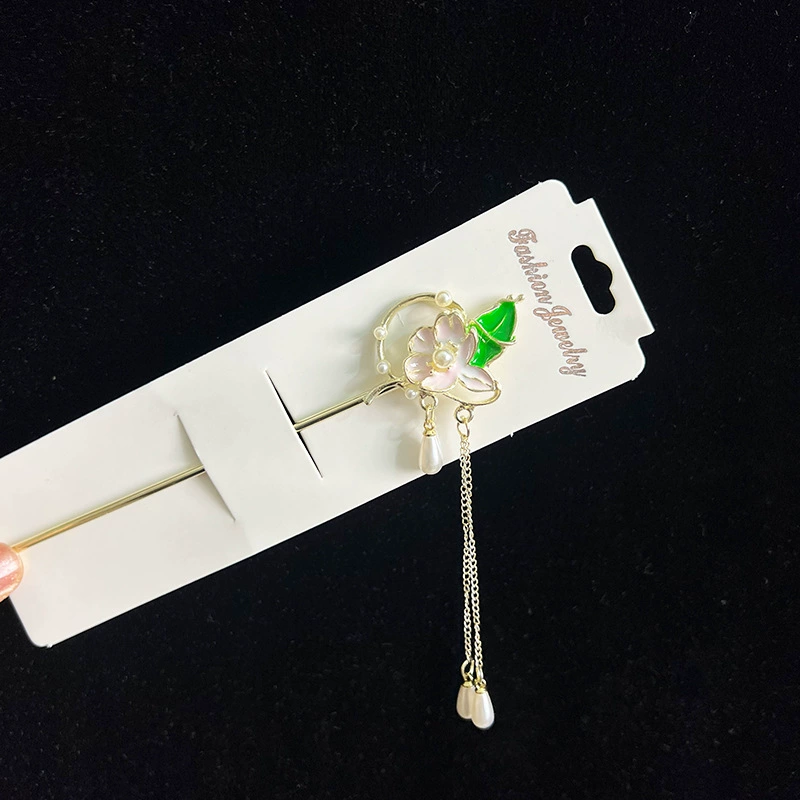 Hairpin Hanfu заколка для волос, орхидея цветочный декоративный аксессуар для волос, простая элегантная китайская стиль