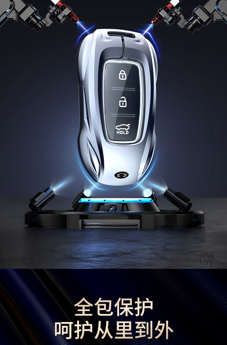 Cross-Border Applicable Beijing Hyundai Key Cover for Ix35, Mistra, Elantra, Reina, Elantra, Santa Fe, and Other Models