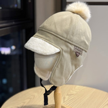 新款毛球护耳帽女秋冬季加厚雷锋帽骑车防寒帽子保暖防风帽遮耳潮