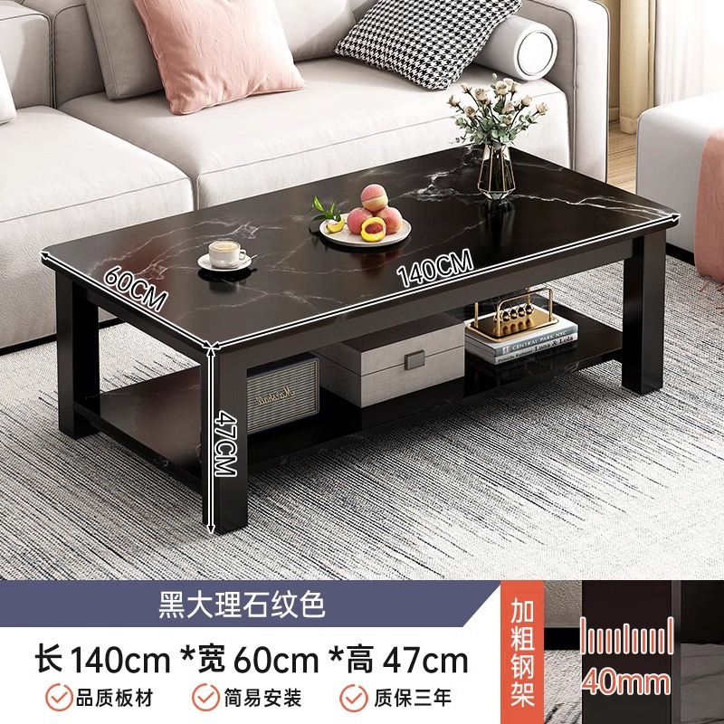 Fei Tan al por mayor mesa pequeña sala de estar 2024 nuevo tipo de pequeña casa de lujo ligero de alta sensación de mesa de té de vidrio de oficina creativa