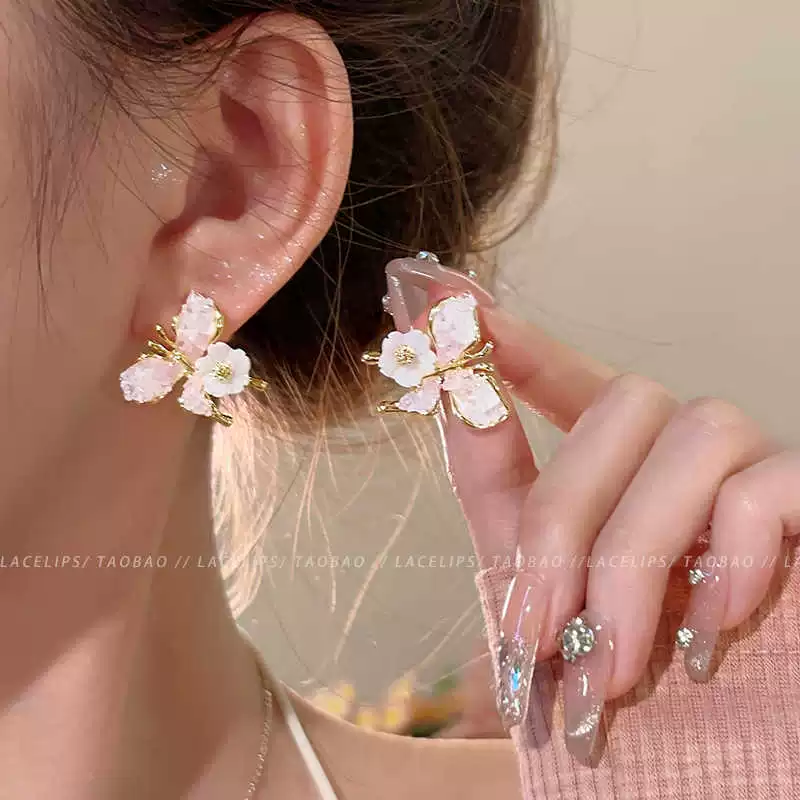 Серьги из серебра 925 с жемчужным бантиком, микровклейка цирконием, стиль 2026
